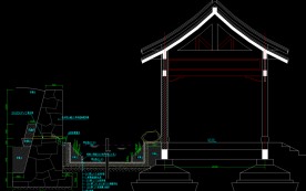 公园景观 挡土墙 步石做法详图