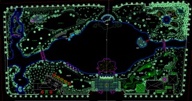 公园景观 公园绿化总平面