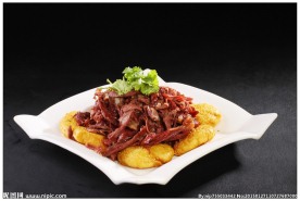特色烧饼狗肉