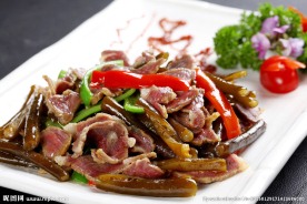 海笋炒腊肉