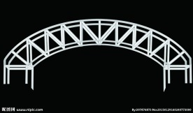 不锈钢拱门钢架效果图