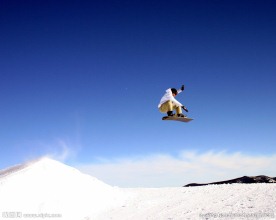 冬季高空滑雪