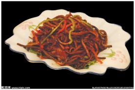 茶树菇炒鳝丝