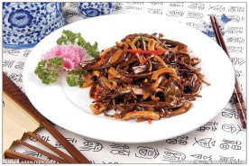 茶树菇爆干鱿