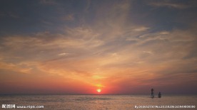 海上日落