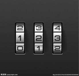 精美密码锁设计矢量素材