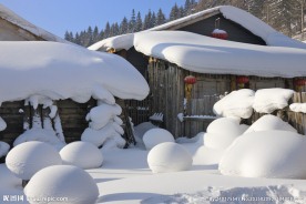 房屋白雪