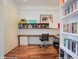 温馨书房工作室摄影