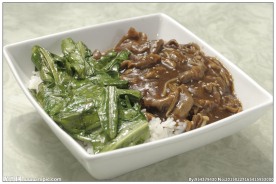 韩式金针肥牛饭