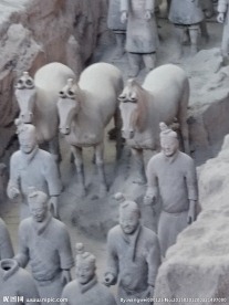 兵马俑1号坑局部