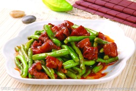 红烧肉豆角