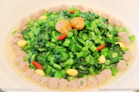 粤菜 干贝肉沫烩时蔬