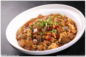 土鸡蛋炒凉粉