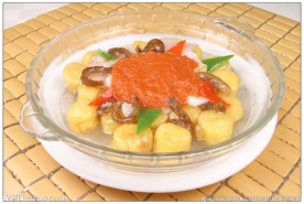 咸蛋黄海鲜豆腐