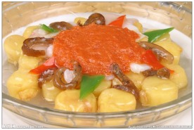 咸蛋黄海鲜豆腐