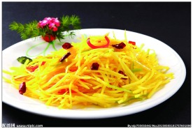 咸蛋黄锔土豆丝