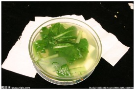 小白菜豆腐汤