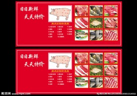 猪肉分割图