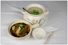 砂煲姜葱牛蛙