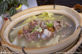 绍菜咸骨煲
