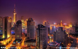 陆家嘴城市夜景