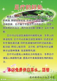 足疗展板