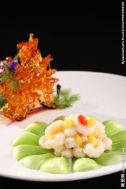 菜胆水晶虾