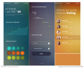 简洁UI天气界面