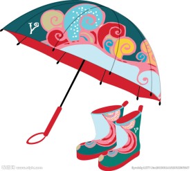 可爱的雨具