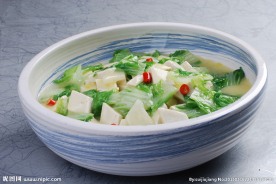 小白菜炖豆腐