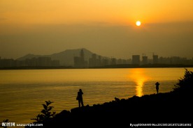 海边夕阳