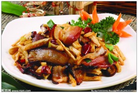 腊肉炒萝卜干