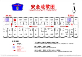 安全疏散示意图图片