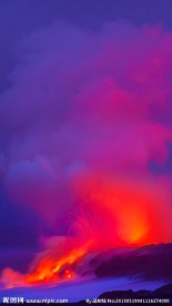 天空 喷发
