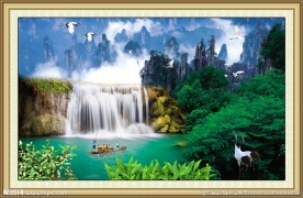 山水巨幅图