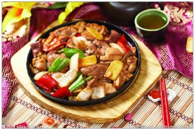 铁板猪杂