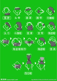 头巾 佩戴方式 围巾带法