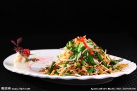 韭菜豆芽炒烙馍