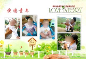 相册照片排版模板分层