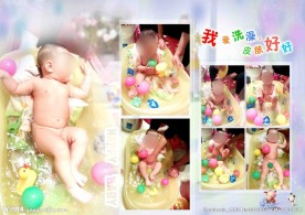 相册照片排版模板分层