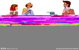 韩国时尚人物简笔画