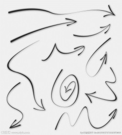 手绘箭头矢量素材