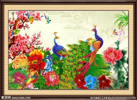 花鸟图孔雀