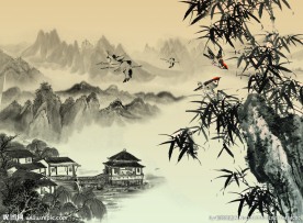 竹子水墨