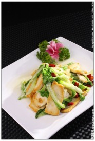 奶白菜煎豆腐