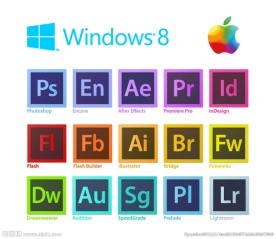 Adobe软件标志矢量素材