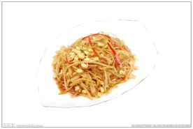 土豆丝黄豆炒粉条