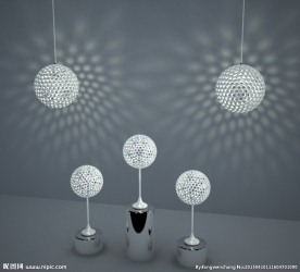 台灯吊灯效果图