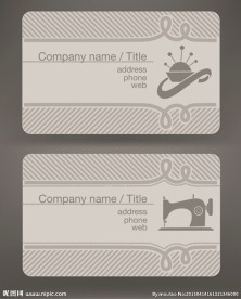 服装制作缝纫名片