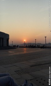 灯火夕阳